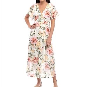 June & Hudson midi silk dress